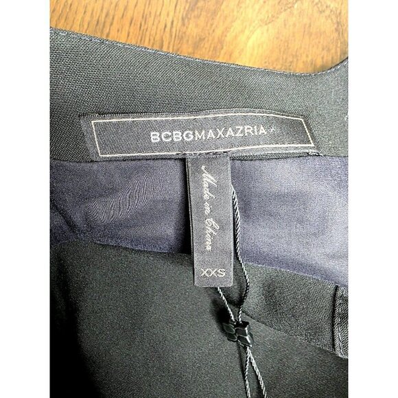 BCBGMAXAZRIA - Sleeveless Romper OPEN BACK- Black - XXS - NWT - Picture 6 of 16
